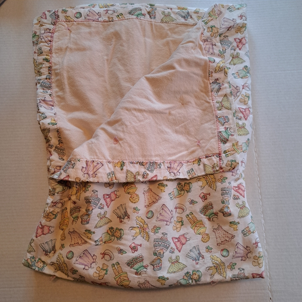 Vintage 90's Pattty's Paperdolls Baby Puffer Quilt Handmade